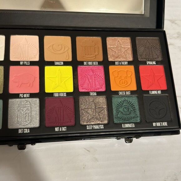 Jeffree Star X Shane Dawson Conspiracy palette & pink black pic face mirrors - Picture 8 of 12